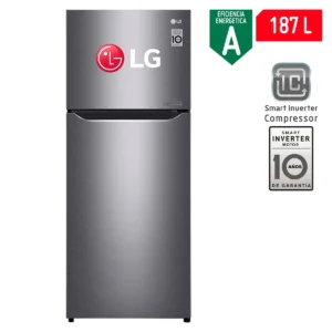 GT22PPD Refrigeradora LG 183 Lt Top Freezer Smart Inverter GT22BPPD Acero