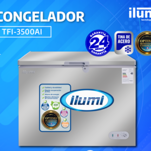 CONGELADOR ILUMI 350 L DE ACERO