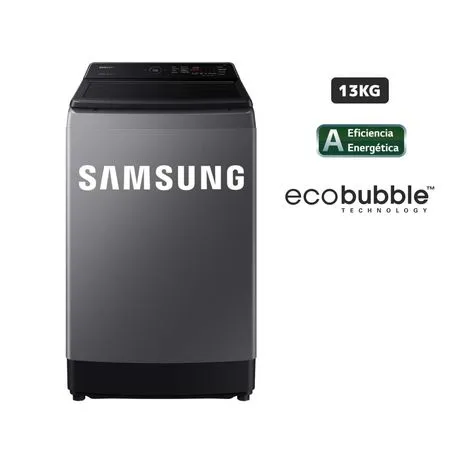 Lavadora SAMSUNG Carga Superior 13 Kg EcoBubble WA13CG5441BD Gris